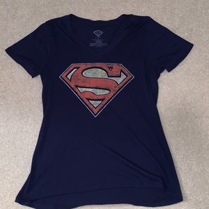 Navy blue Superman top